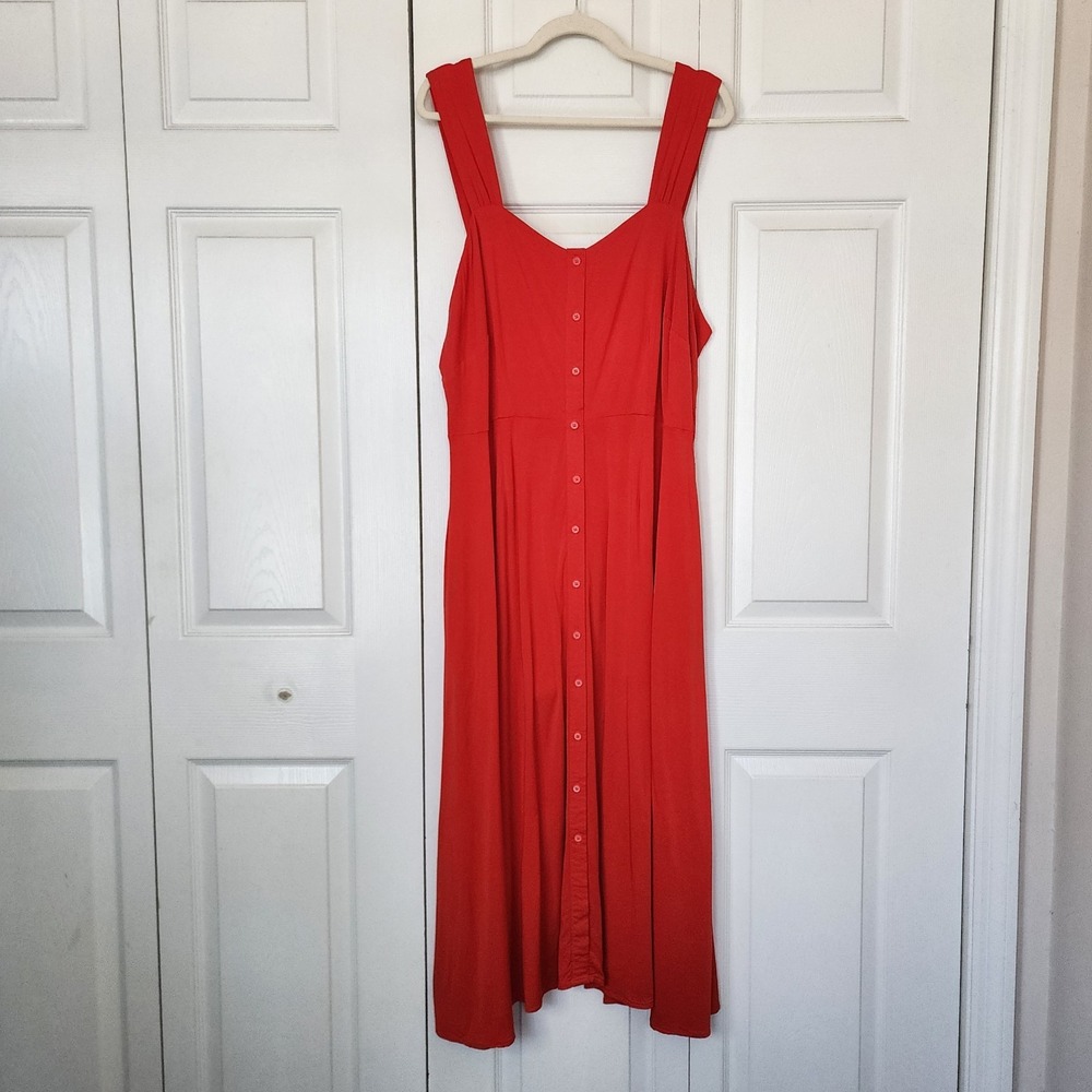 Ava&Viv Classic Sweetheart Neckline Maxi Dress Large Parisian Resort Old Money - Picture 2 of 10